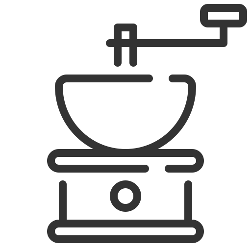 Coffee grinder for grinding coffee beans into powder